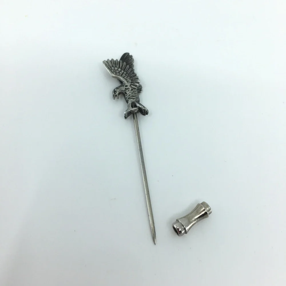 Vintage Eagle Stick Pin Silver Tone Bird Hat Pin
